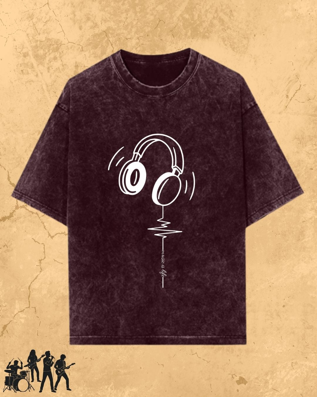 Minimal Music Vibe Cotton Tshirt