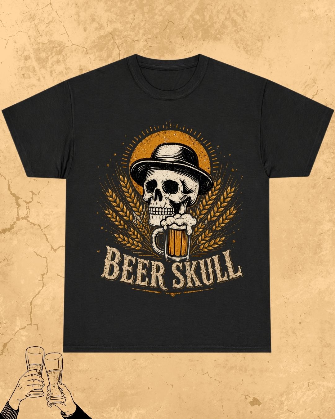Skull Beer Party T-Shirt