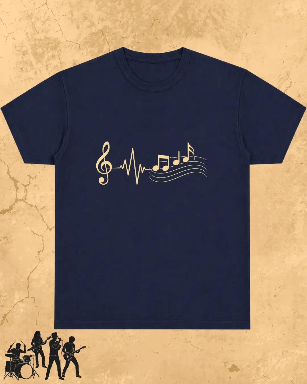 Minimal Music Vibe Cotton Tshirt