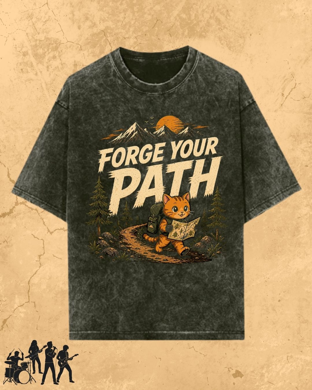 Meow Travel Mode Cotton Tshirt