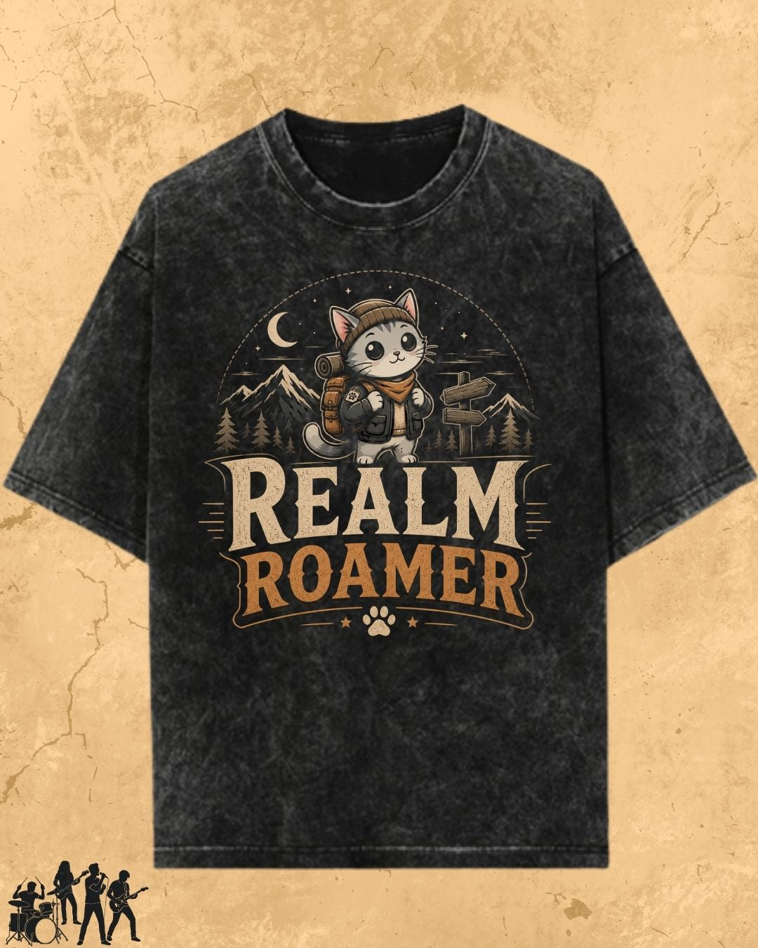 Meow Travel Mode Cotton Tshirt