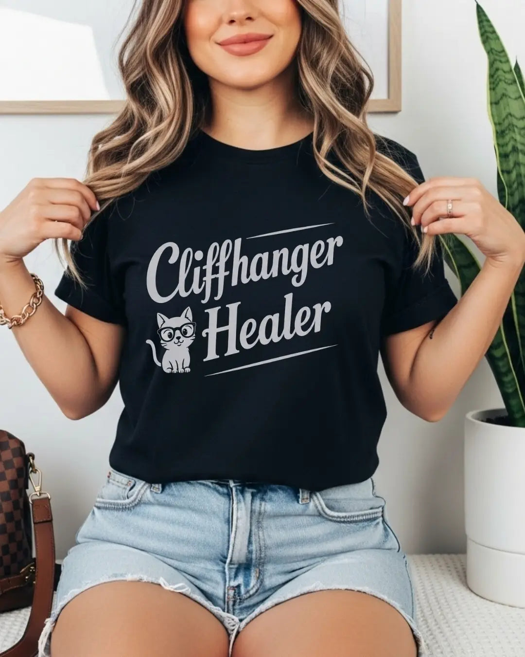 Purrfect Reader Cotton Tshirt