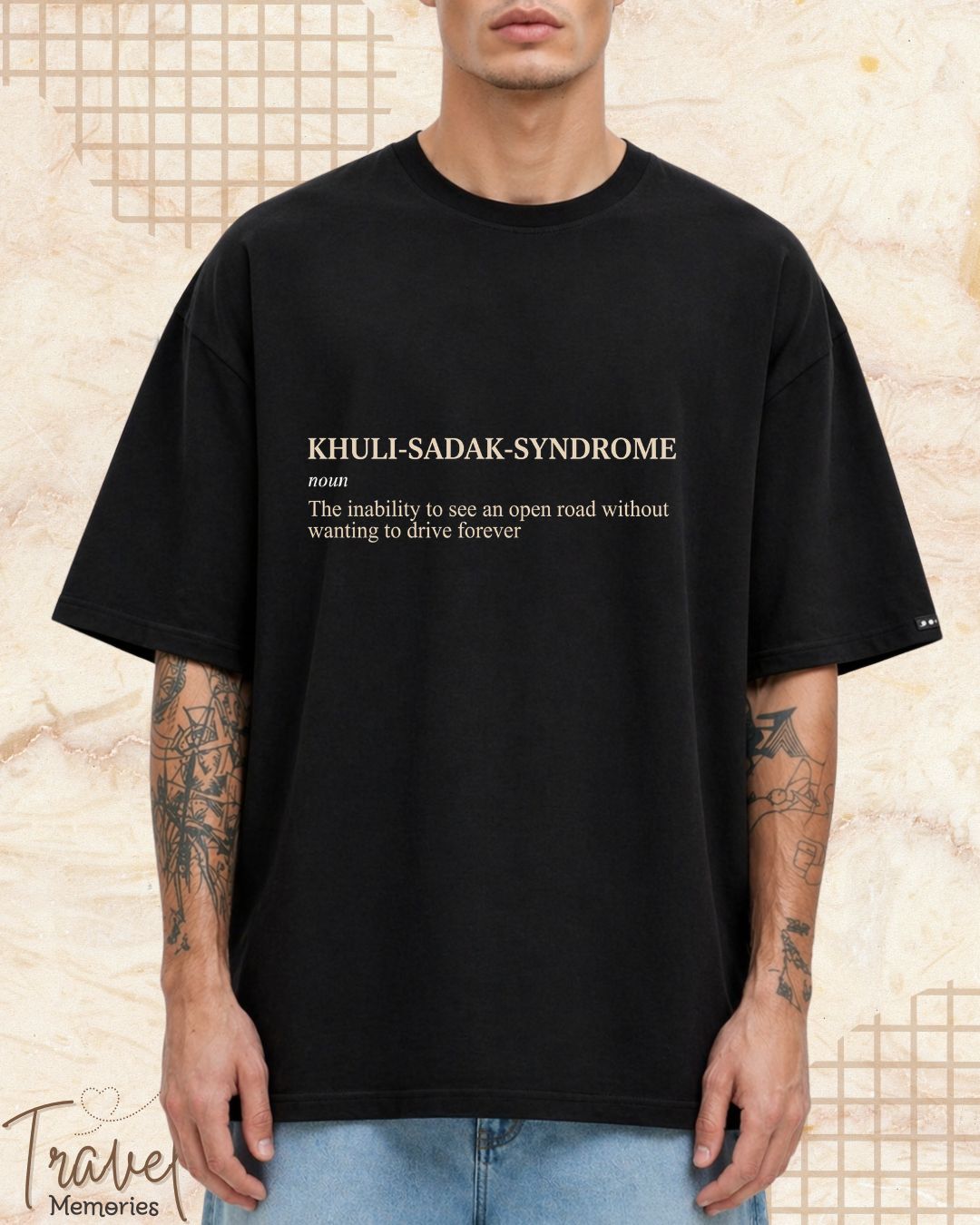Hinglish Minimalist Dictionary Travel Cotton Tshirt