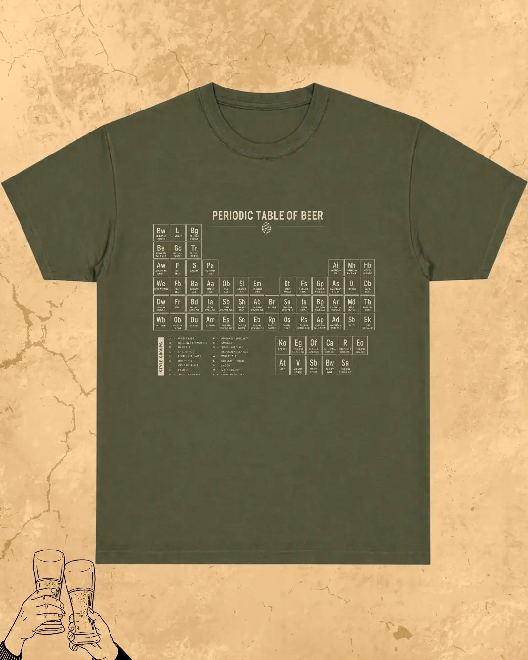 Beer Chemistry Pun Cotton Tshirt