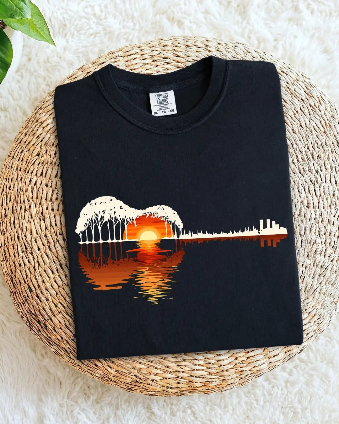 Guitar Relaxation Music Cotton T-Shirt