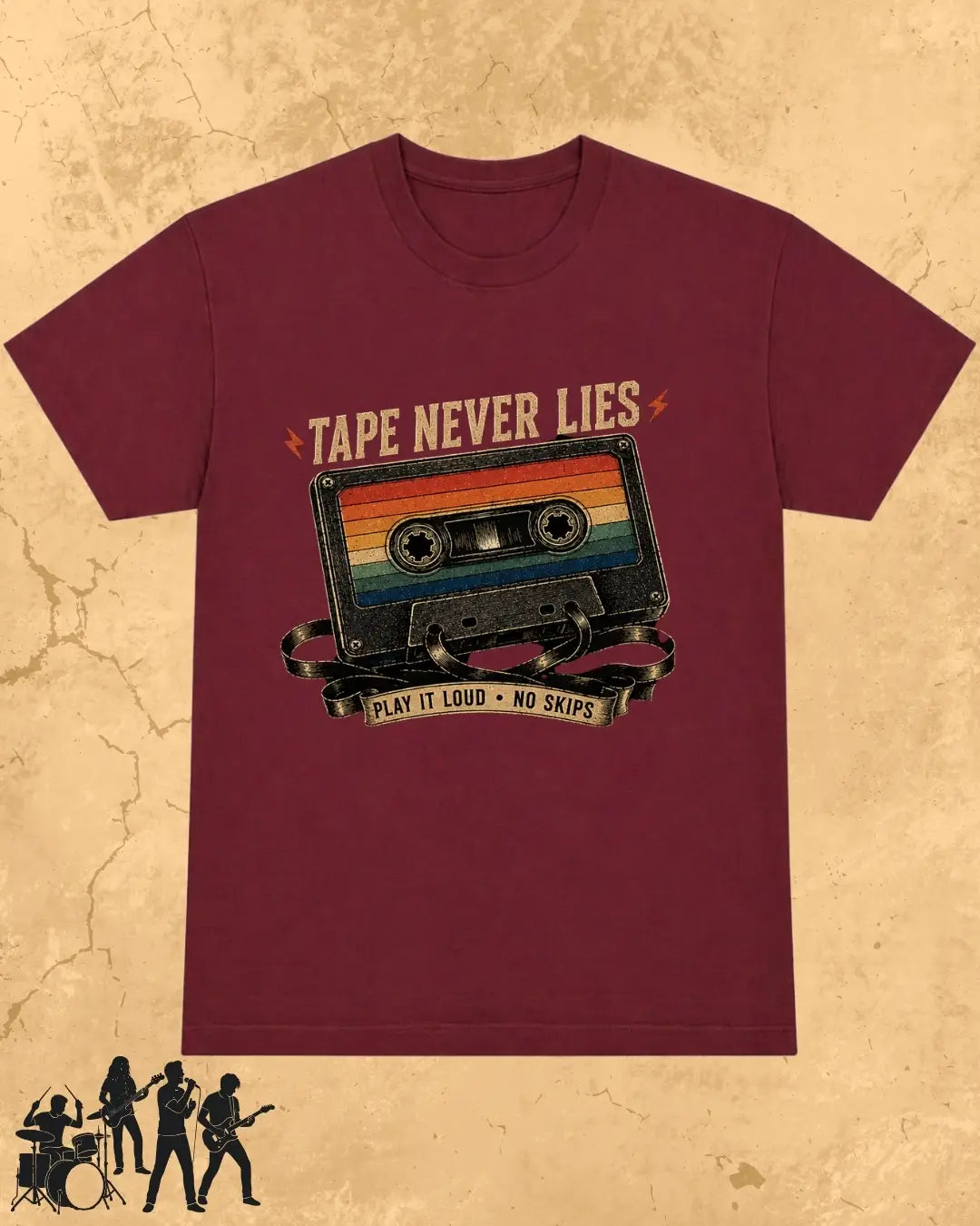 Retro Cassette Music Cotton Tshirt