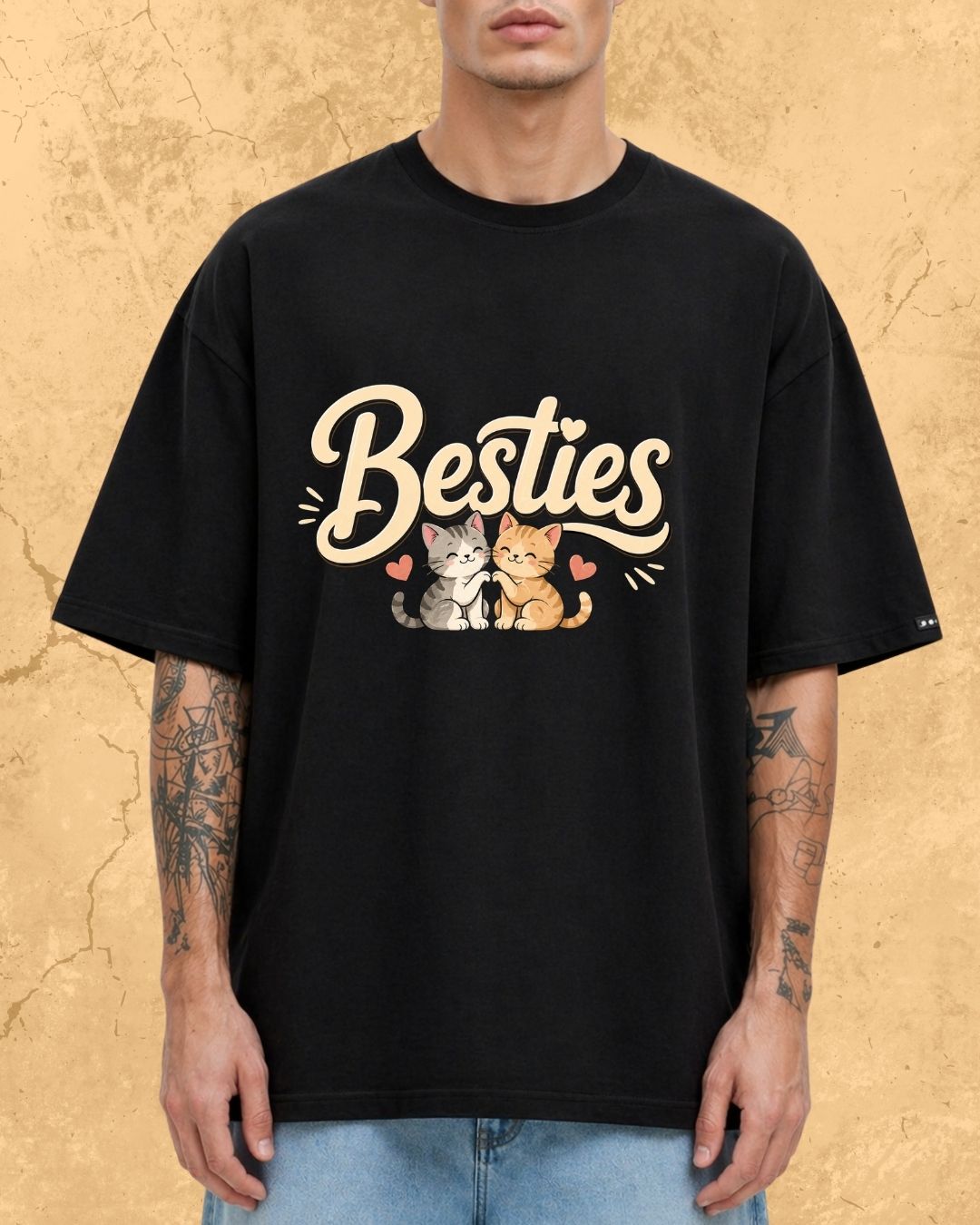 Meow Besties Cotton Tshirt