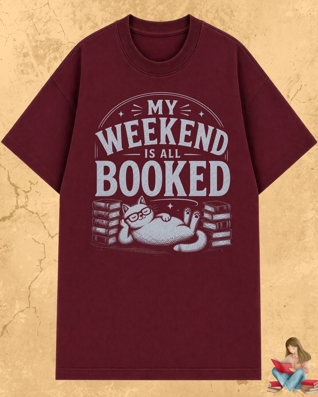 Purrfect Reader Cotton Tshirt