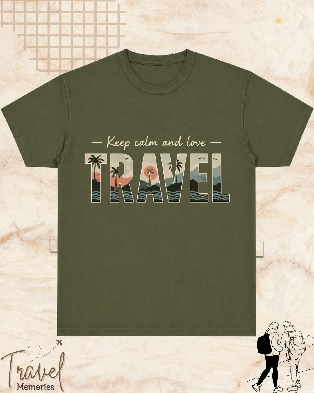 WanderScape Travel Cotton Tshirt