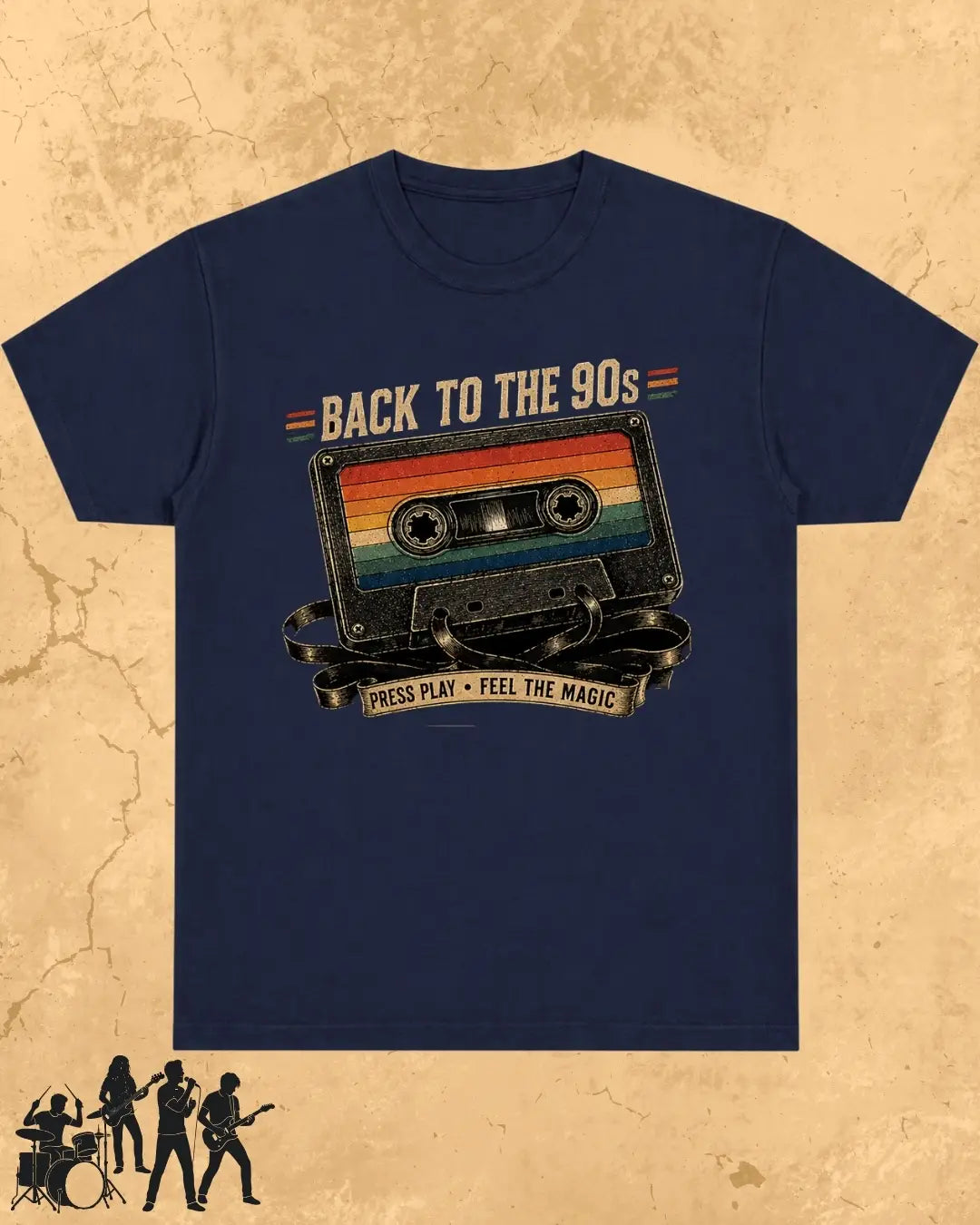 Retro Cassette Music Cotton Tshirt