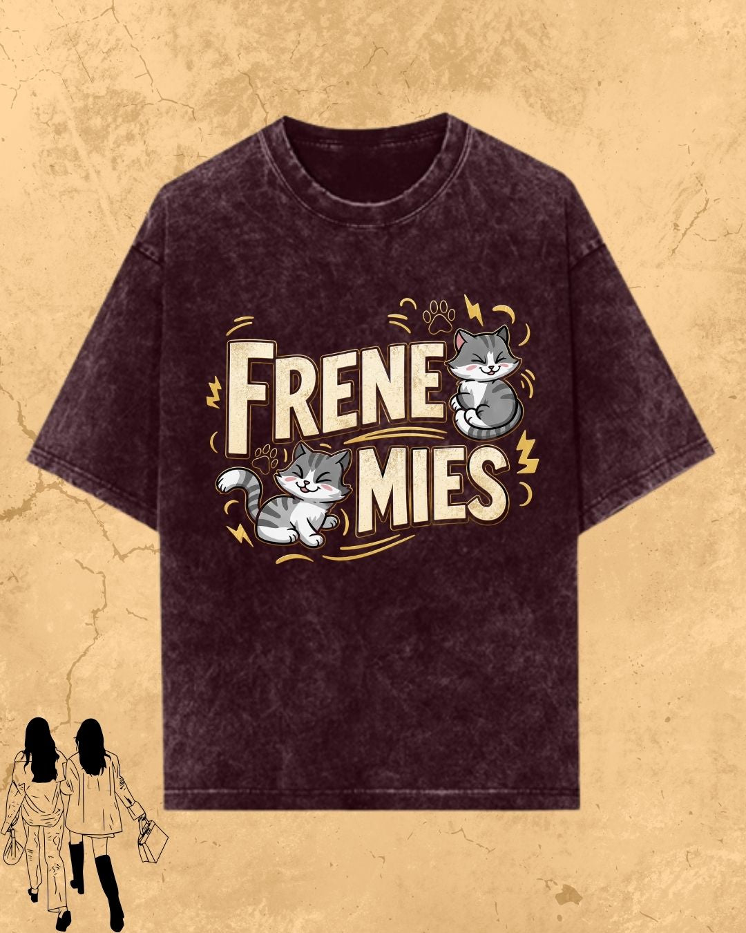 Meow Besties Cotton Tshirt