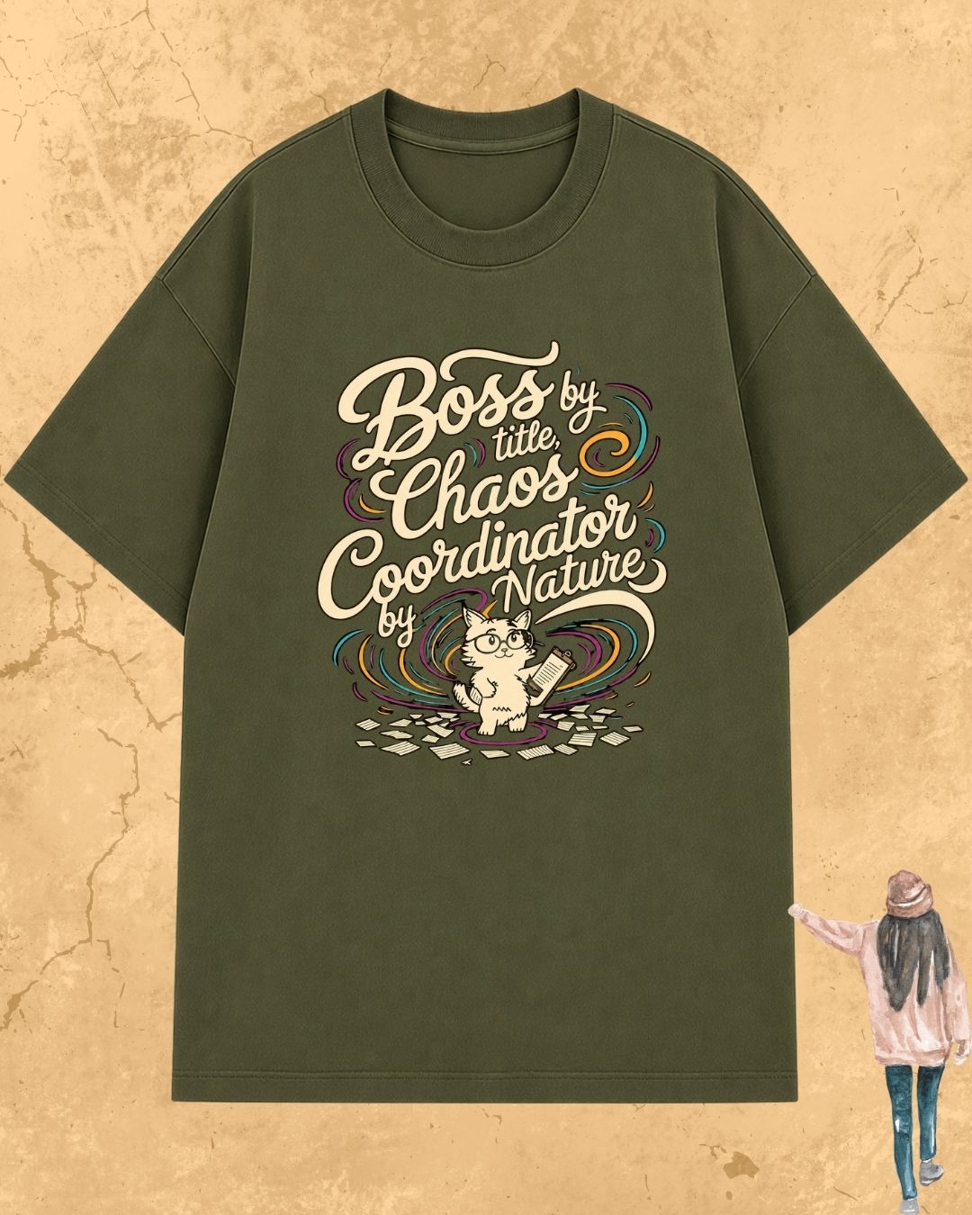 Cool Meow Girl Vibes Cotton Tee
