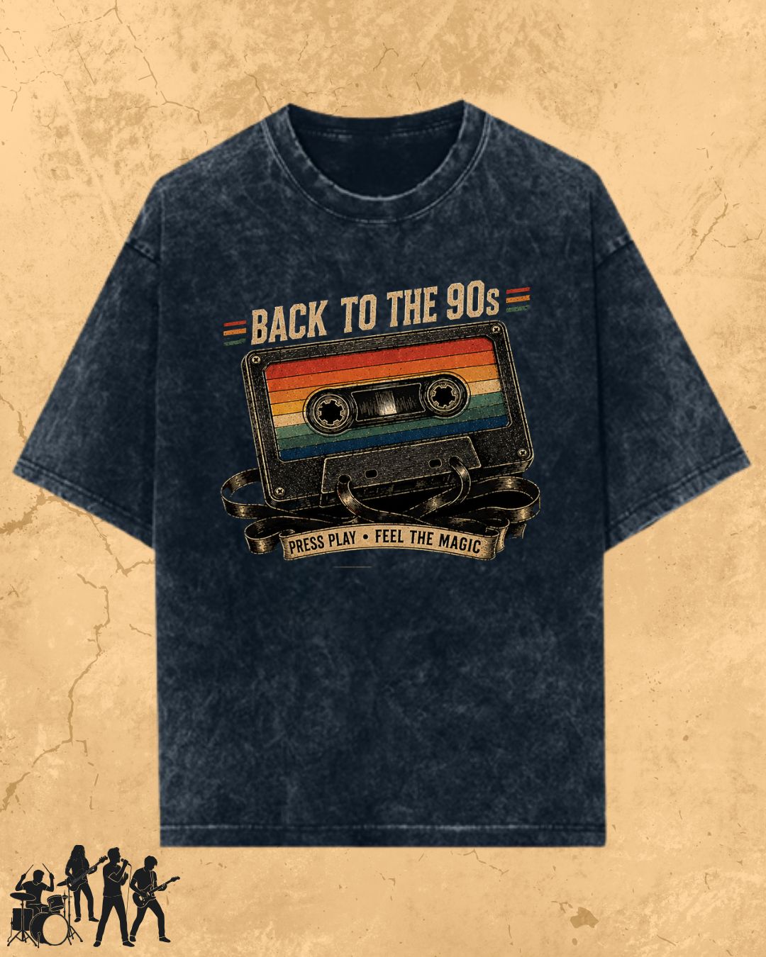 Retro Cassette Music Cotton Tshirt
