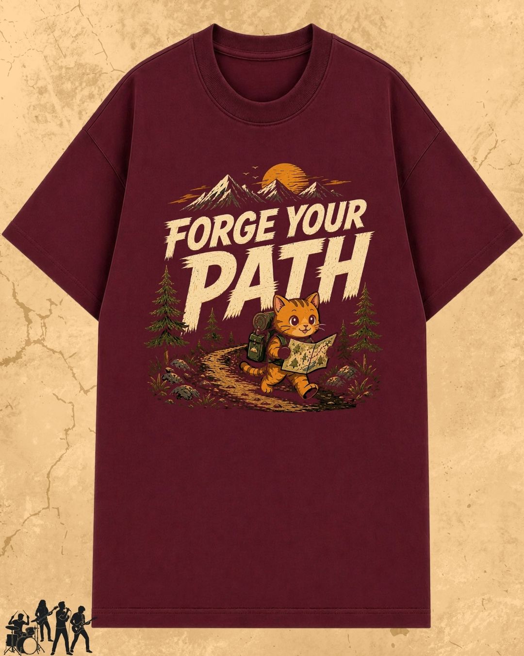 Meow Travel Mode Cotton Tshirt