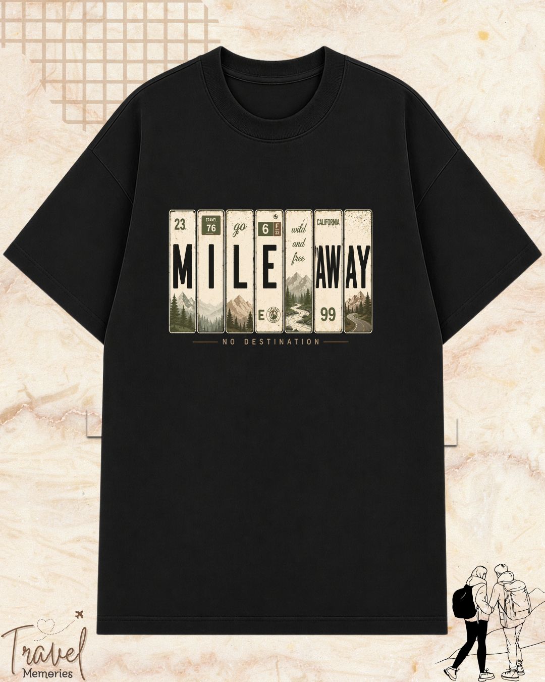 Roadtrip Travel Cotton Tshirt