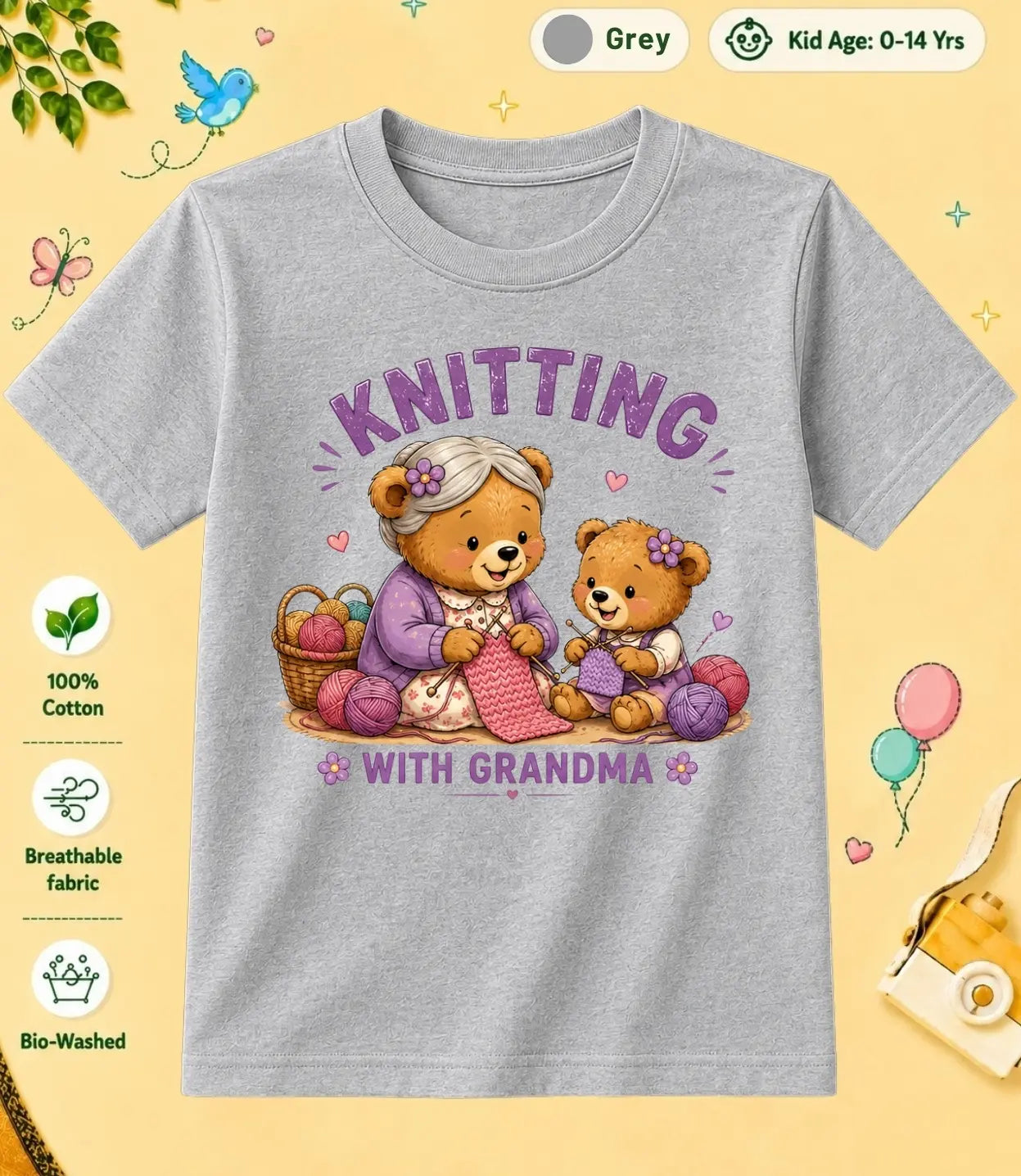 Grandpa & Grandma's Precious kids Cotton Tee