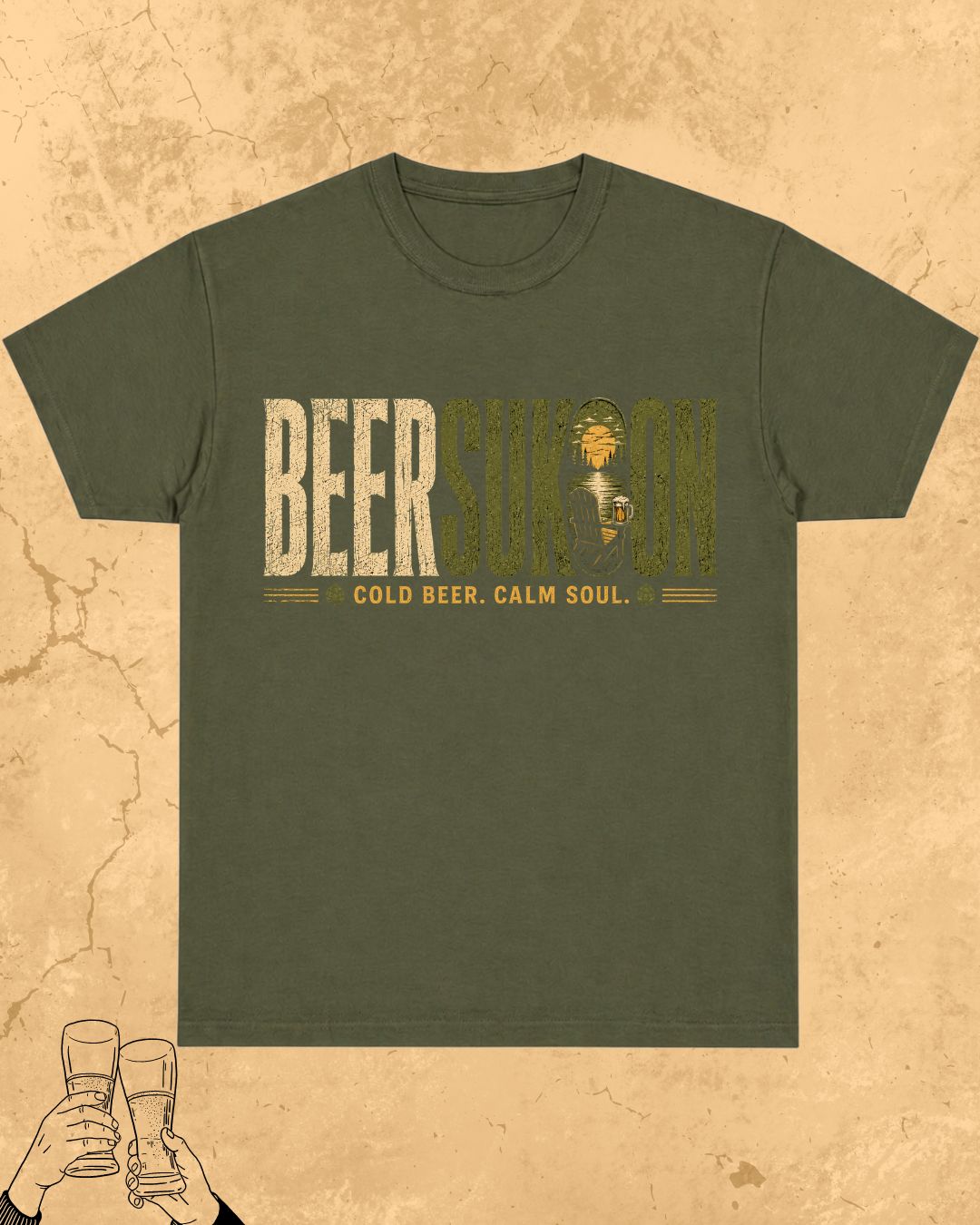 Beer Vibes Cotton Tshirt