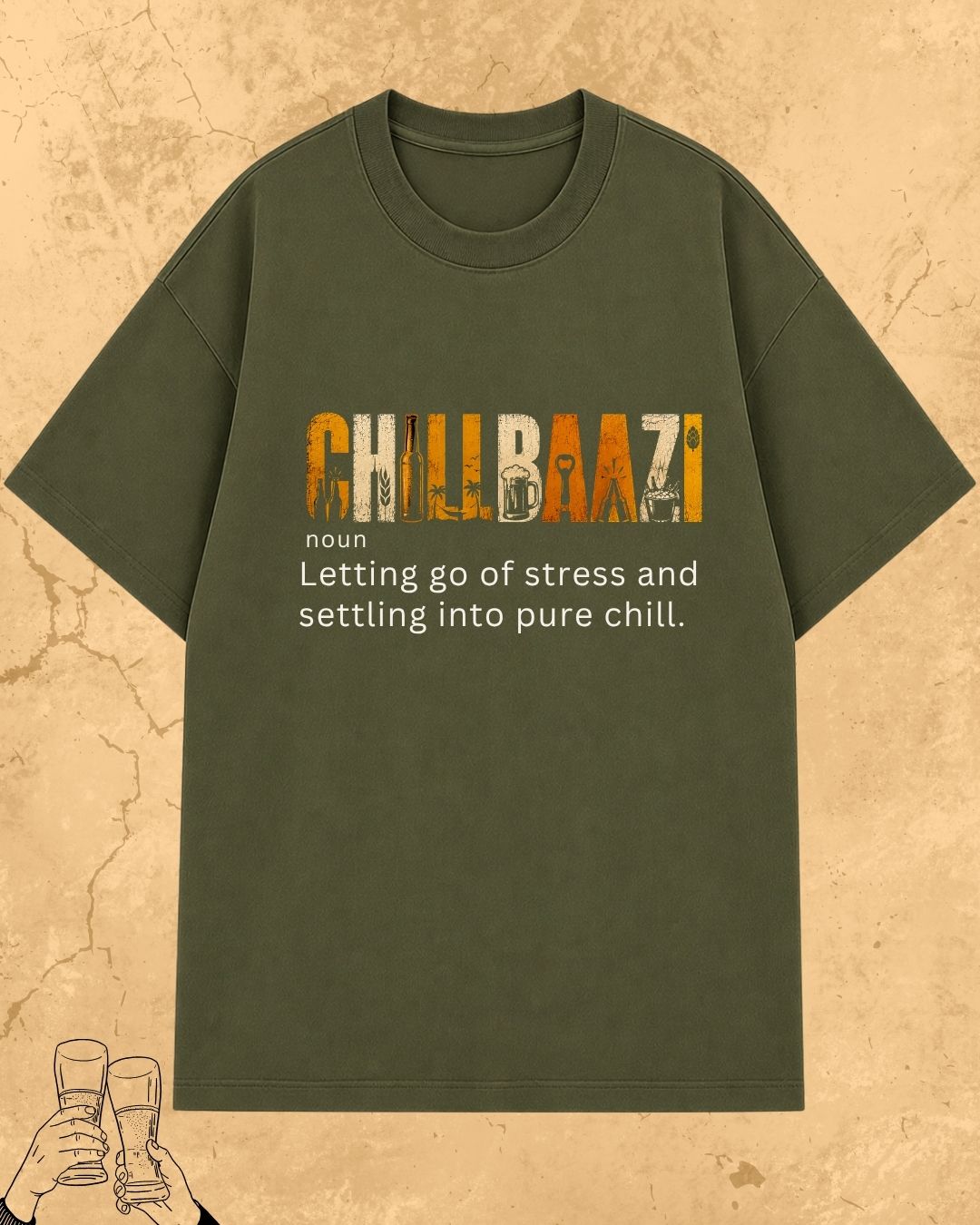 Hinglish Beer Dictionary Cotton Tshirt