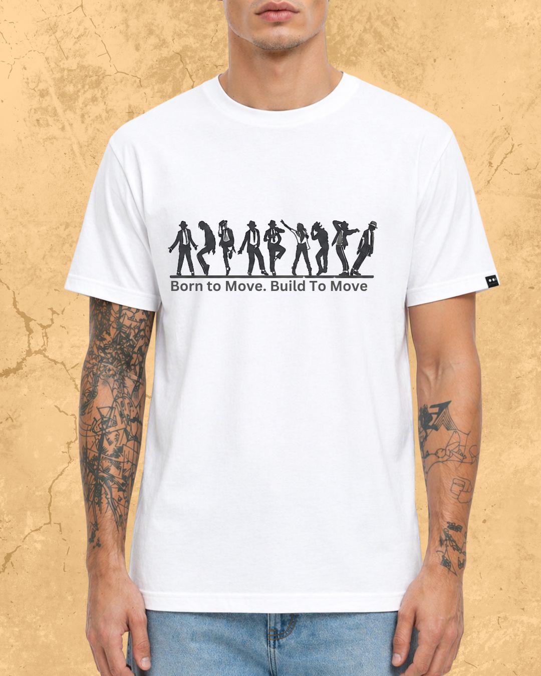 White Michael Jackson Cotton Tee