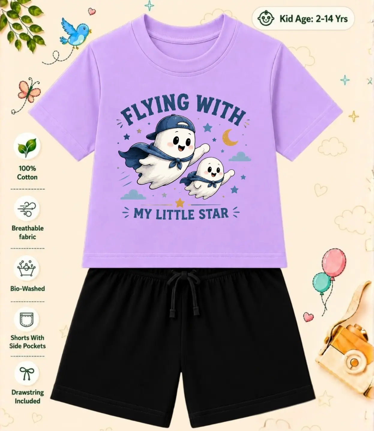 Mom - Dad Loving Kid Co-ord Set