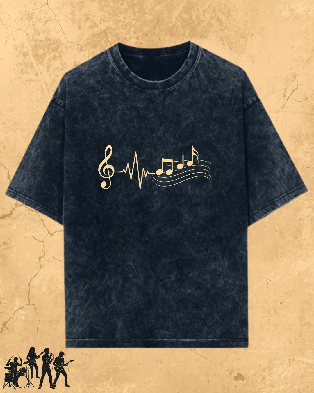 Minimal Music Vibe Cotton Tshirt