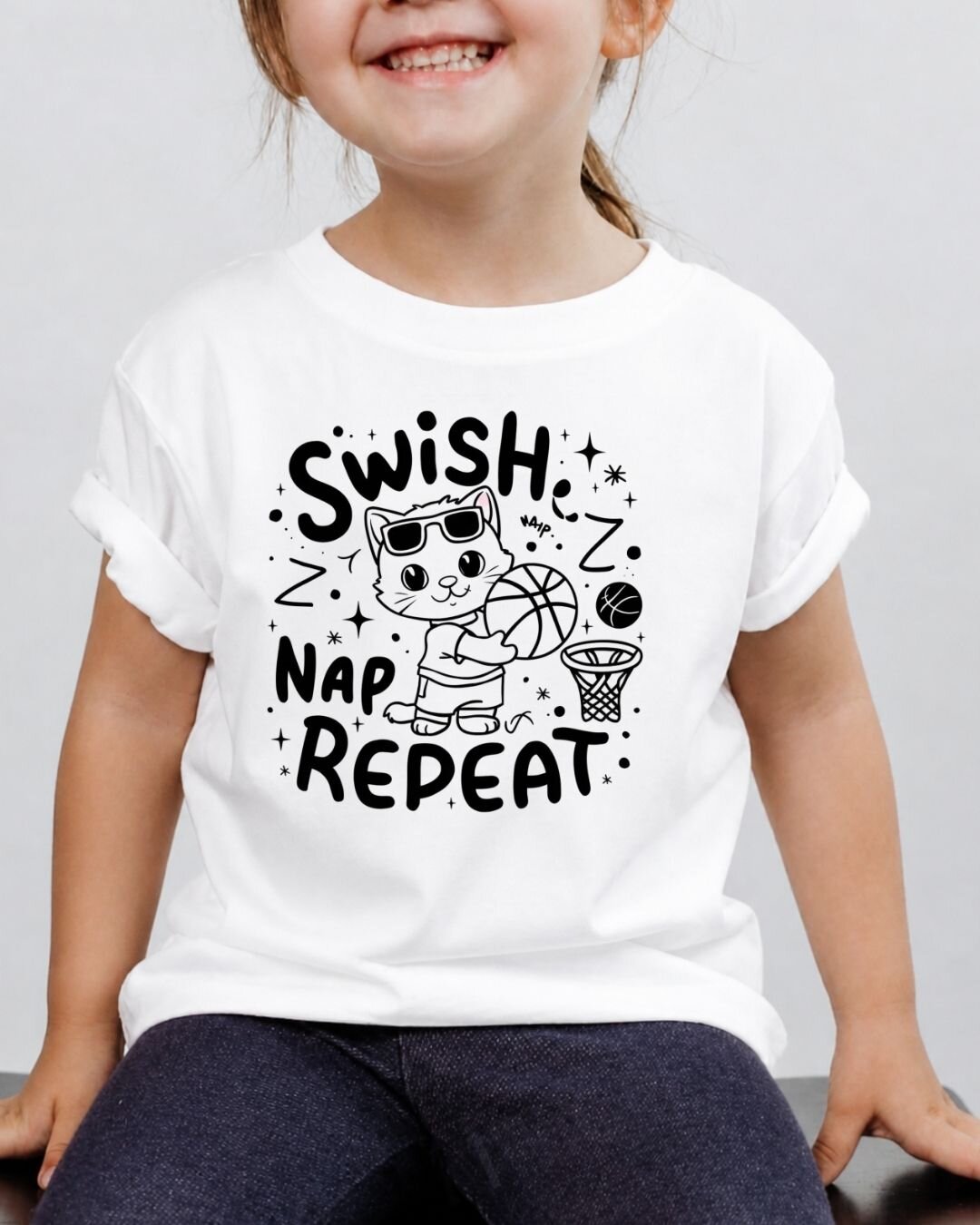 Basketball Kid Cotton Tee