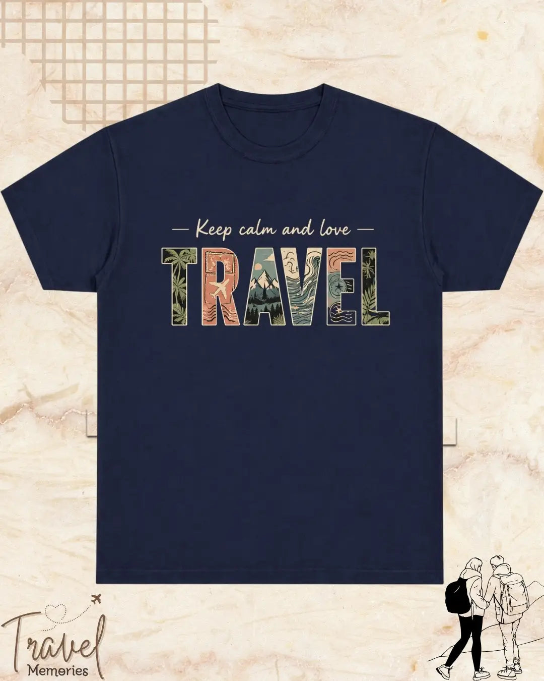 WanderScape Travel Cotton Tshirt