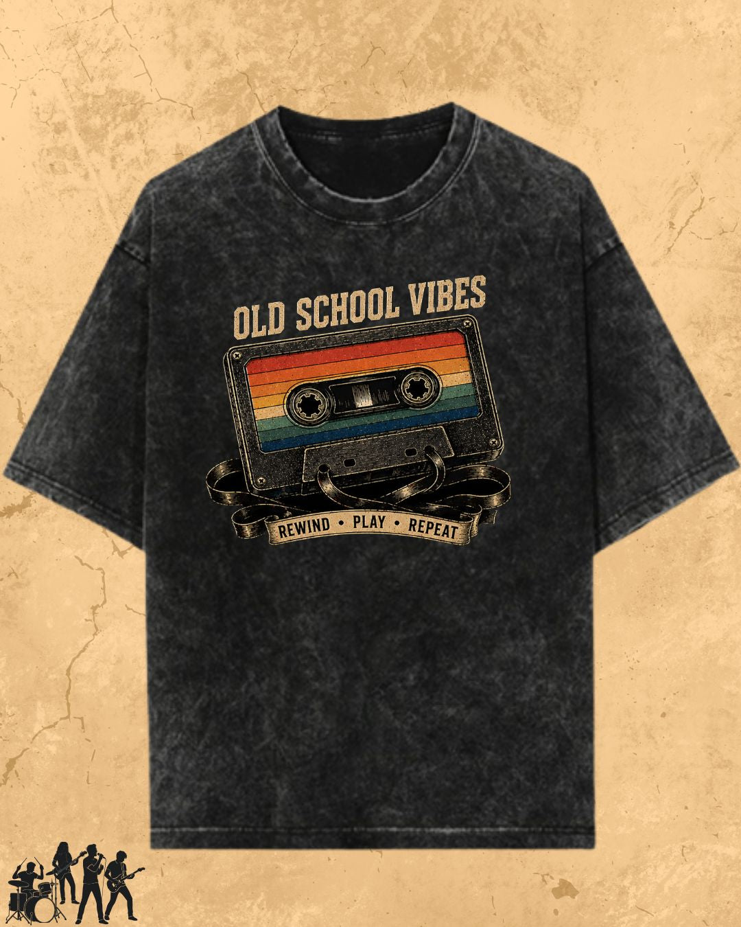 Retro Cassette Music Cotton Tshirt