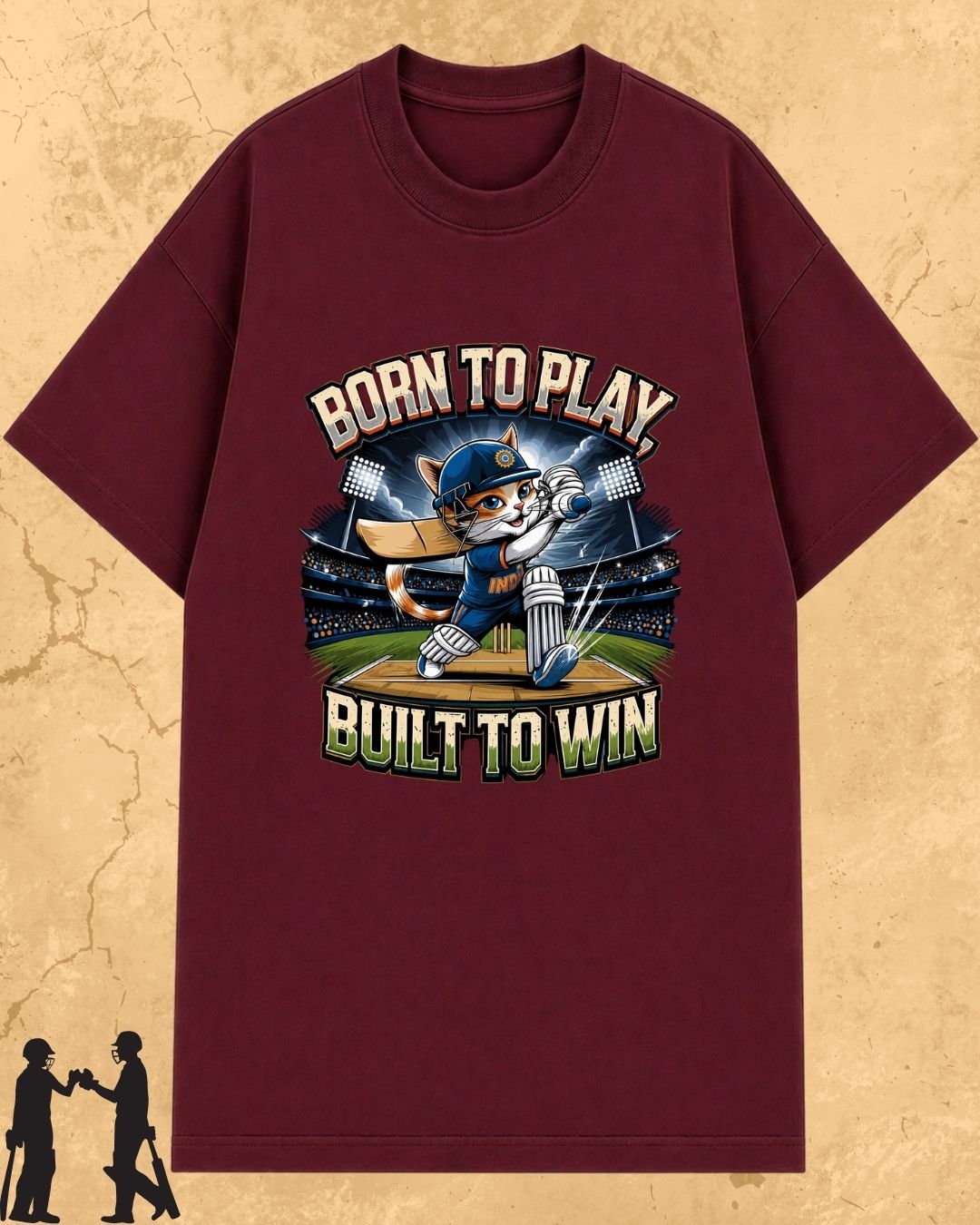 Meow Cricket Champion Cotton Tee