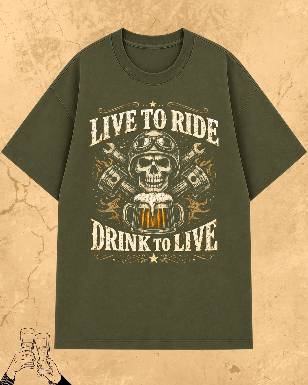 Skull Beer Party T-Shirt