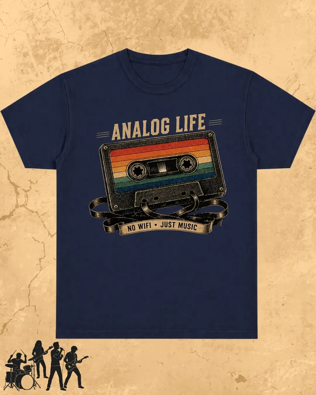 Retro Cassette Music Cotton Tshirt