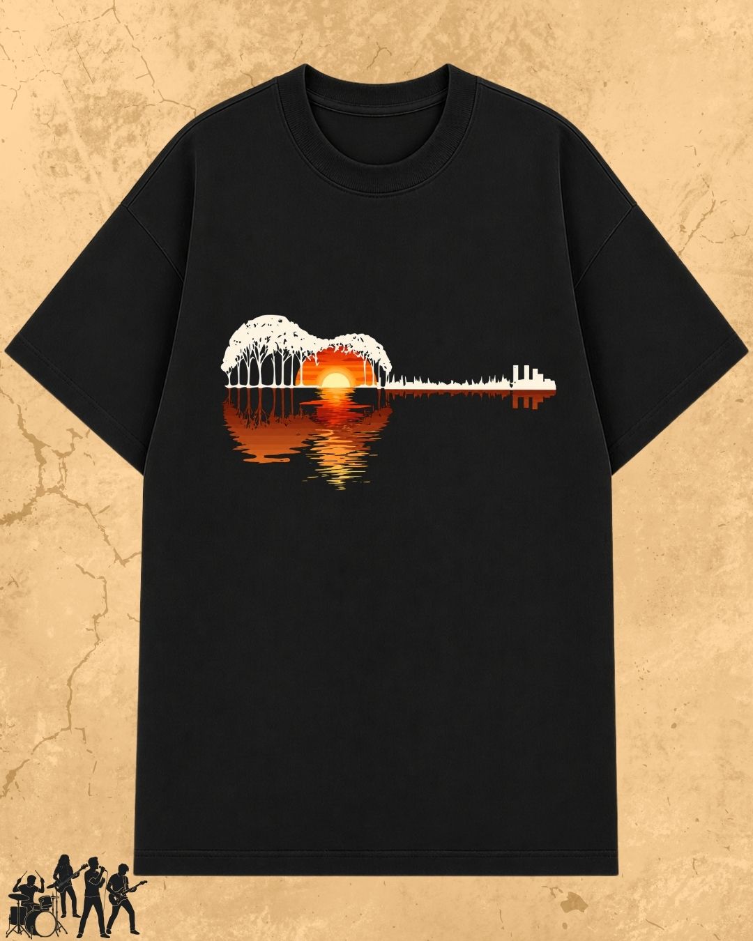 Guitar Relaxation Music Cotton T-Shirt