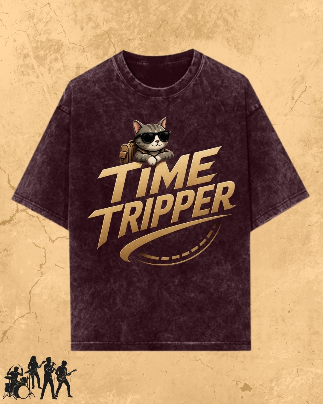 Meow Travel Mode Cotton Tshirt