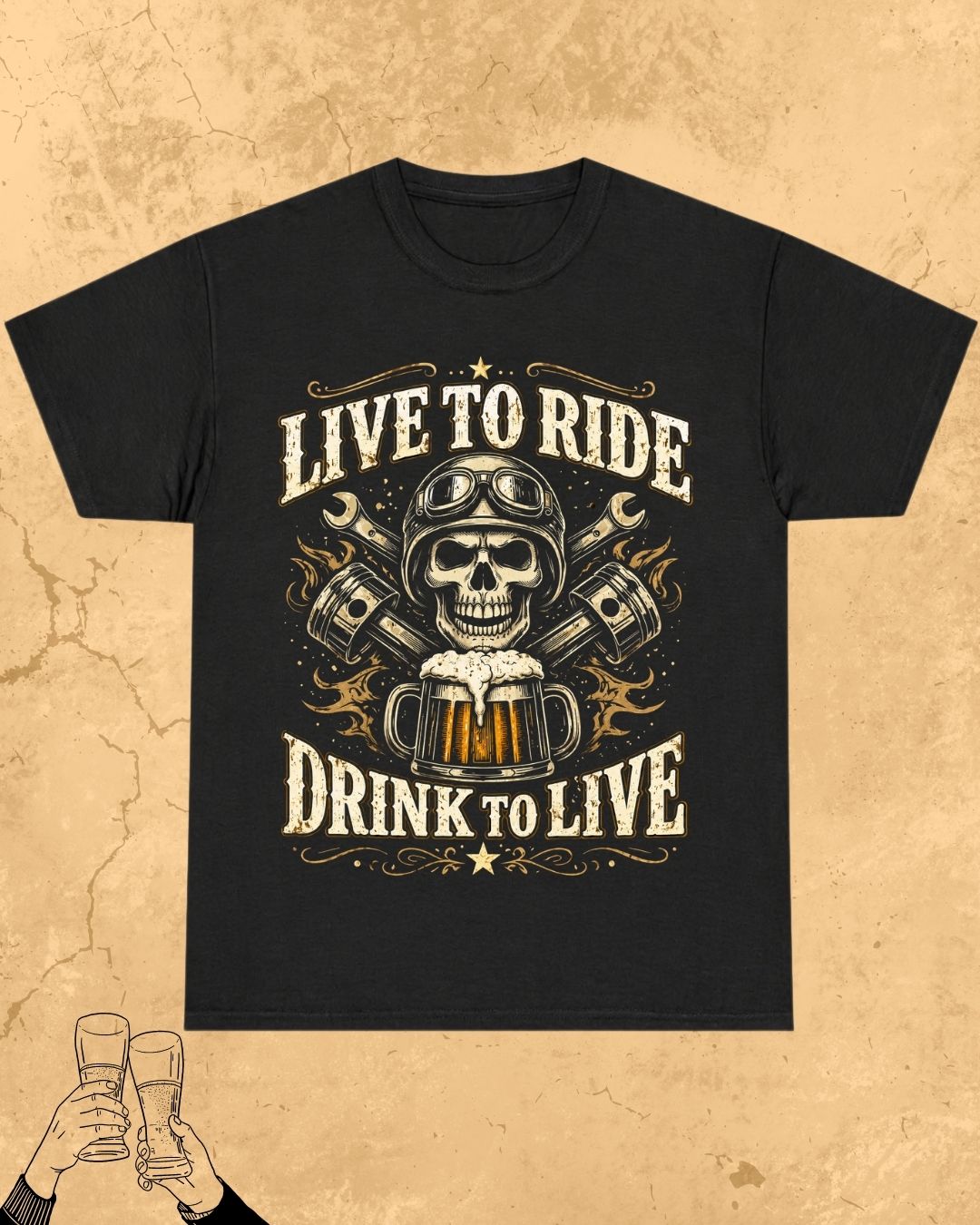Skull Beer Party T-Shirt