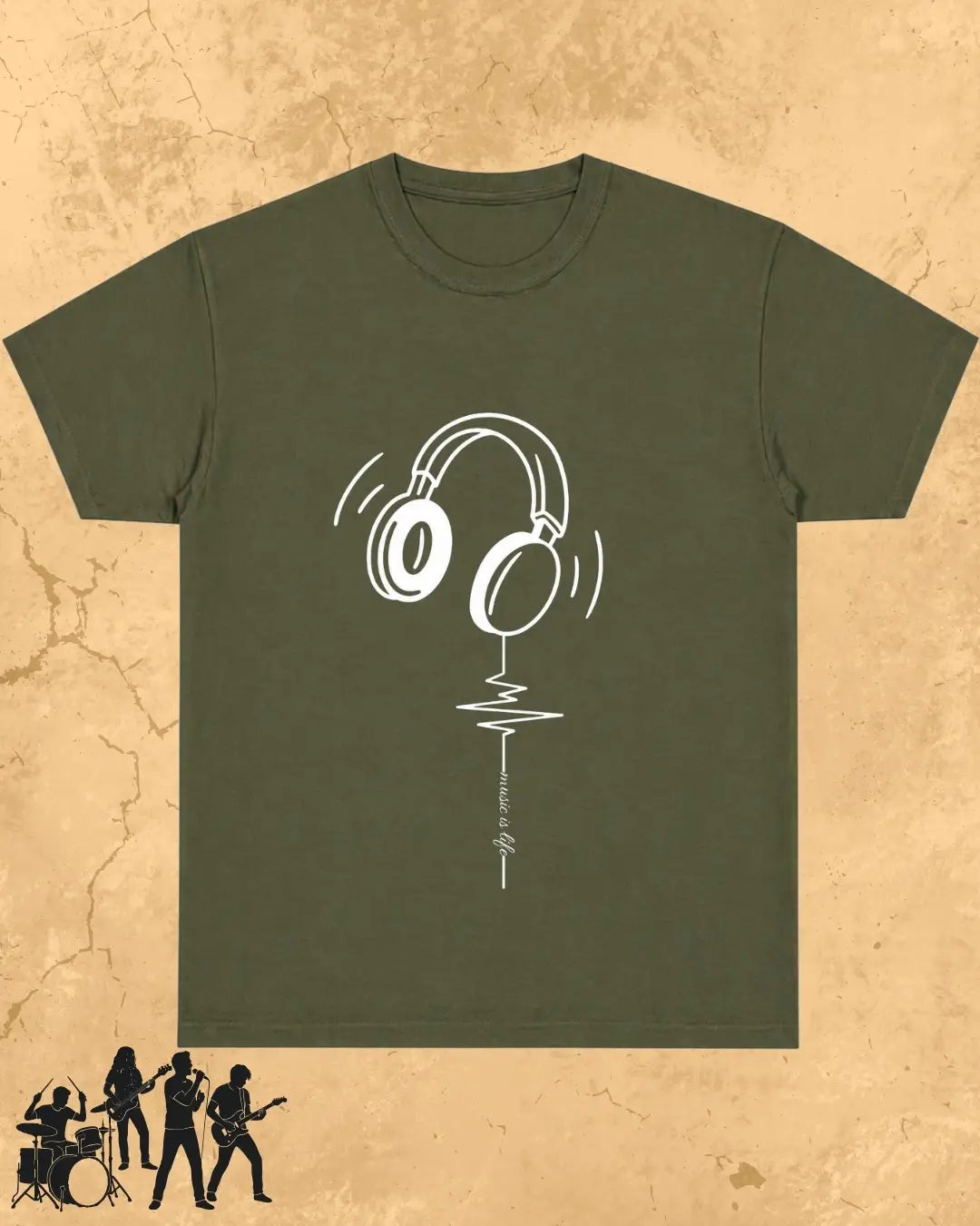 Minimal Music Vibe Cotton Tshirt