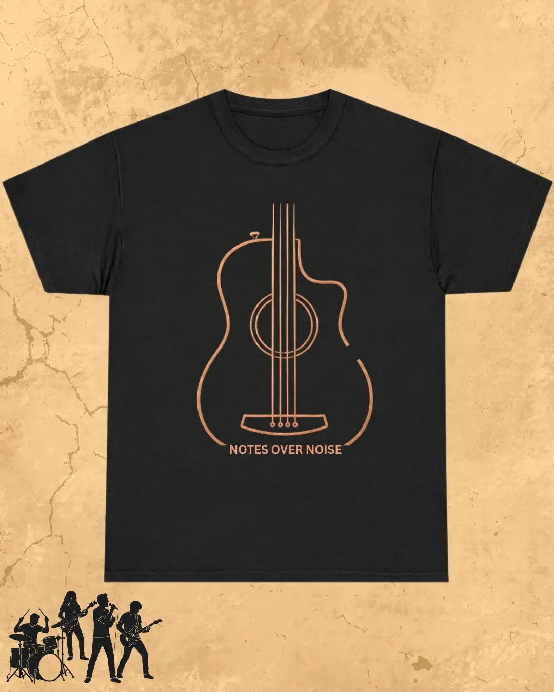 Guitar Music Cotton T-Shirt
