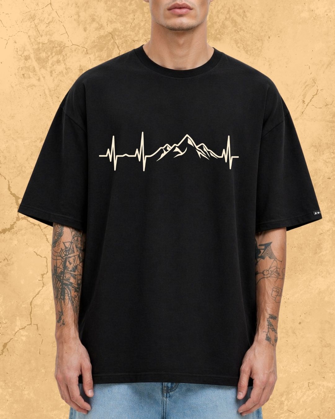 Minimalist Wanderline Travel Cotton Tshirt