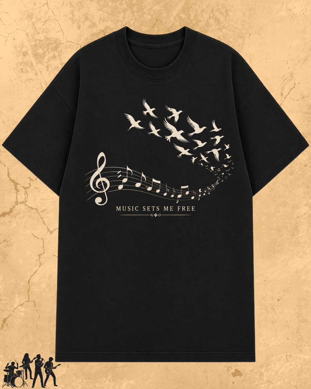 Music Freedom Cotton Tshirt