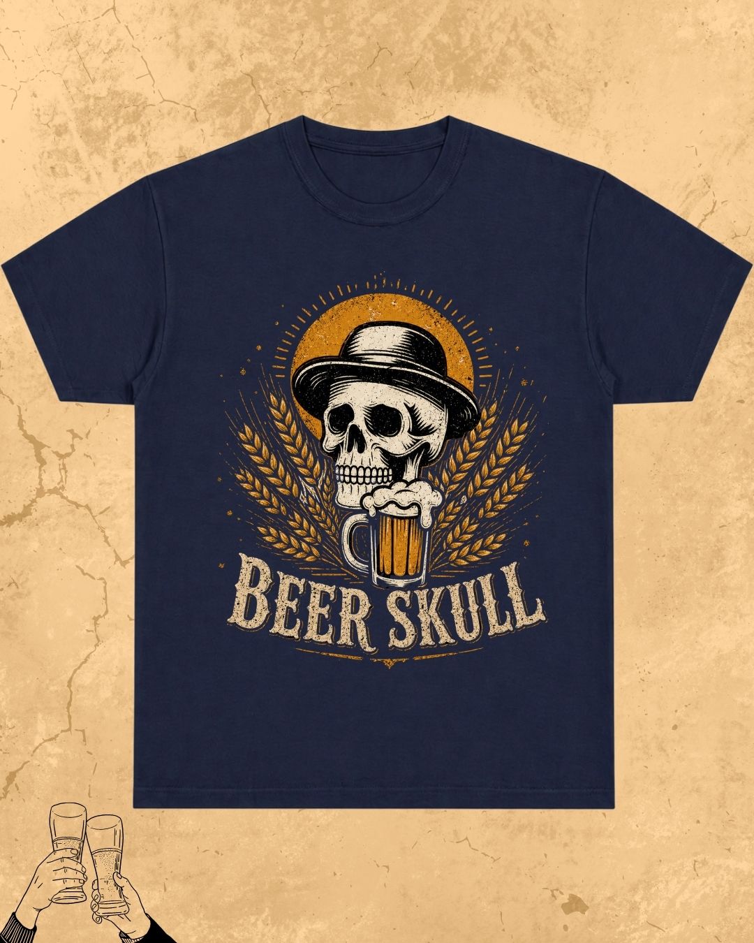 Skull Beer Party T-Shirt