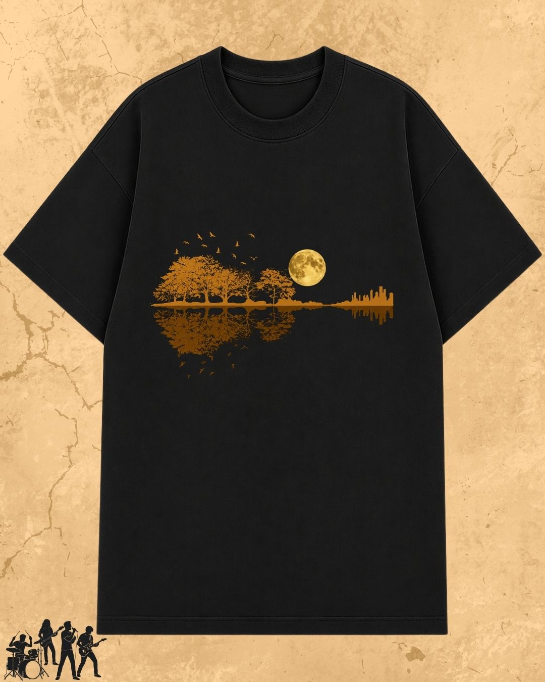 Guitar Relaxation Music Cotton T-Shirt
