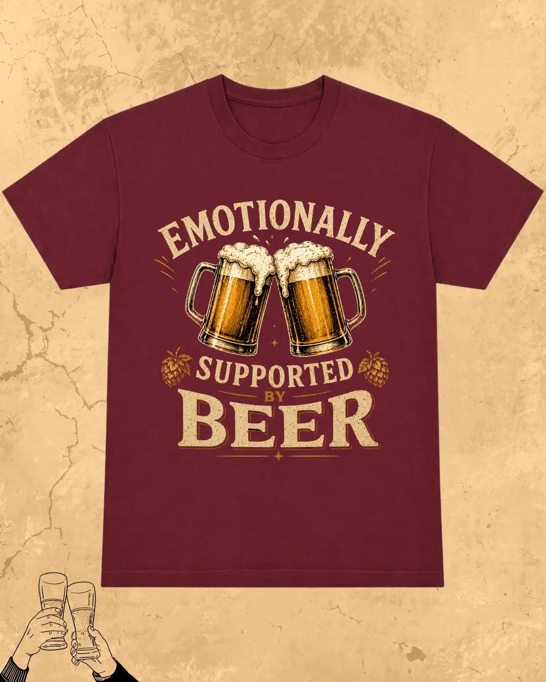 Beer Bond Statement Cotton T-Shirt