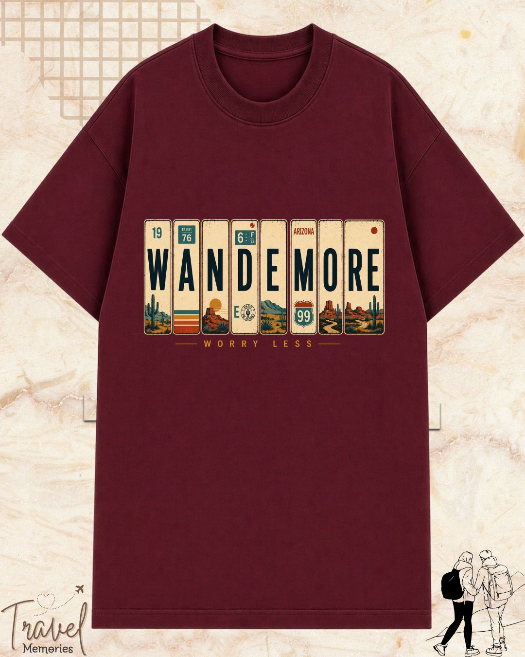 Roadtrip Travel Cotton Tshirt