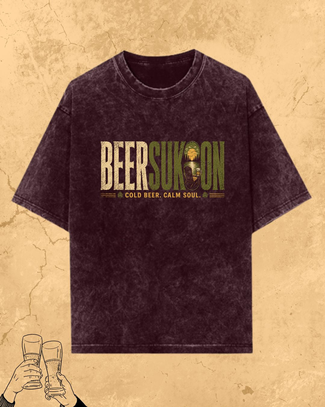 Beer Vibes Cotton Tshirt