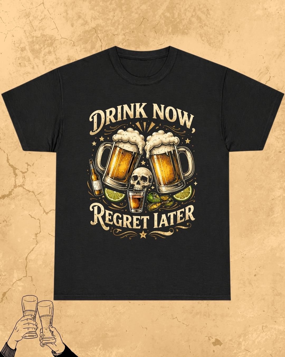 Skull Beer Party T-Shirt