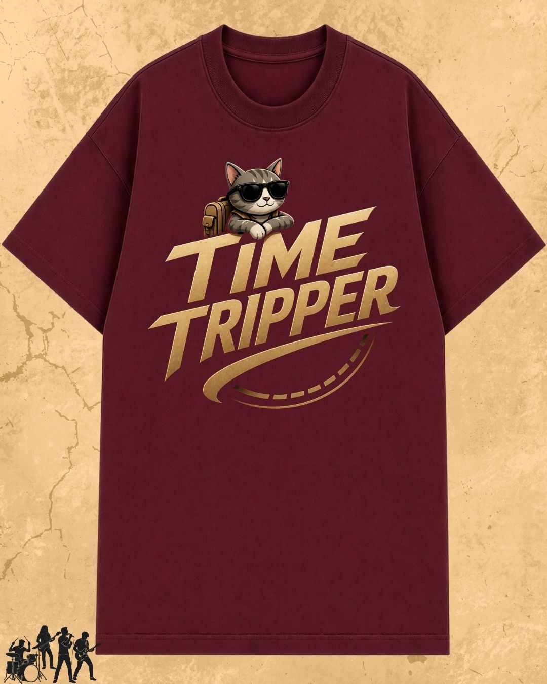 Meow Travel Mode Cotton Tshirt