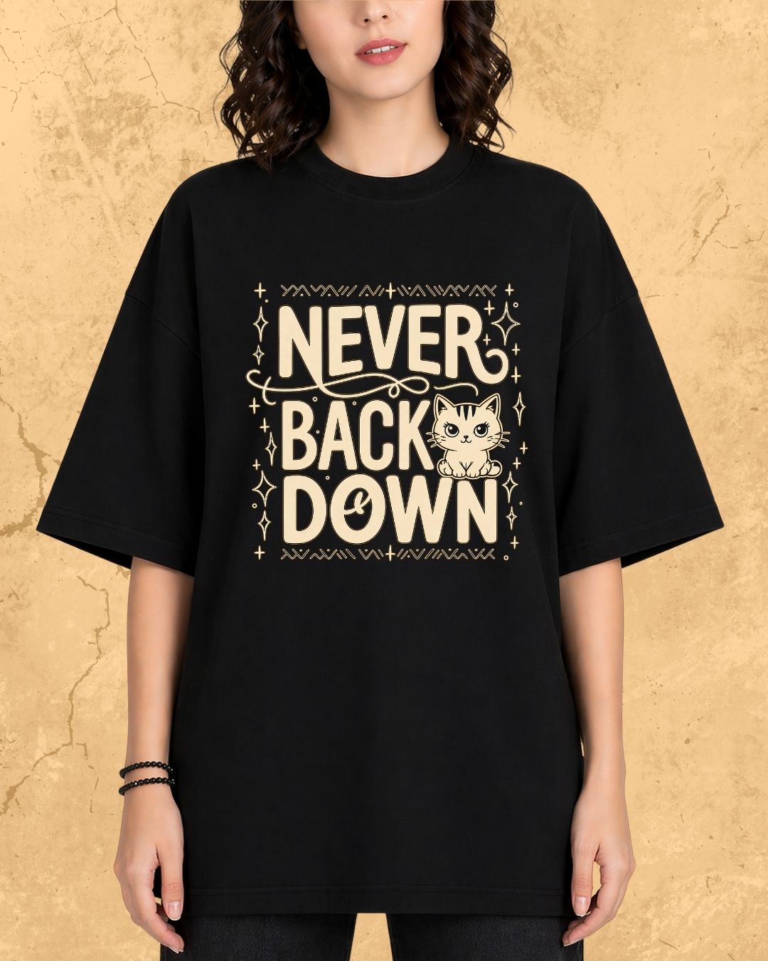 Cool Meow Girl Vibes Cotton Tee