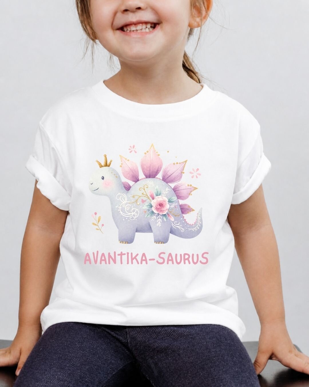 Dinosaur Custom Kid's Cotton Tee
