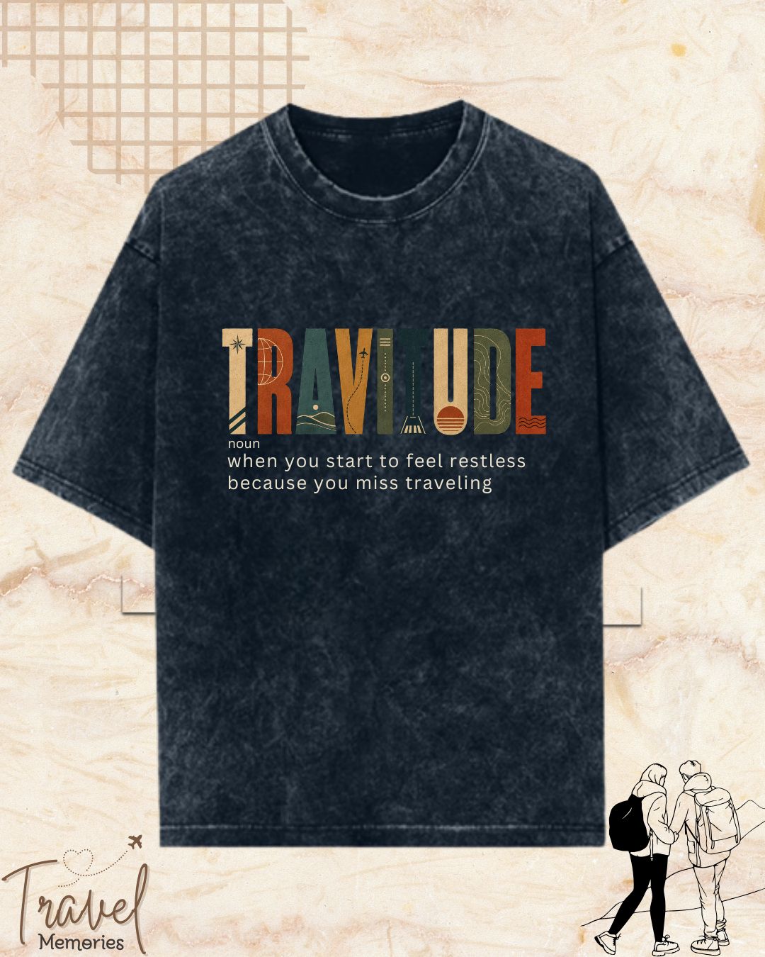 Travel Dictionary Cotton Tshirt