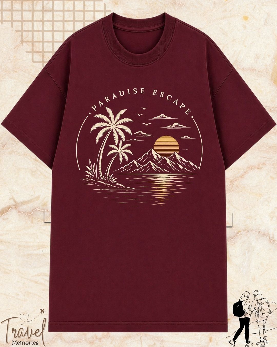Scenic Route Vintage Adventure Cotton Tshirt