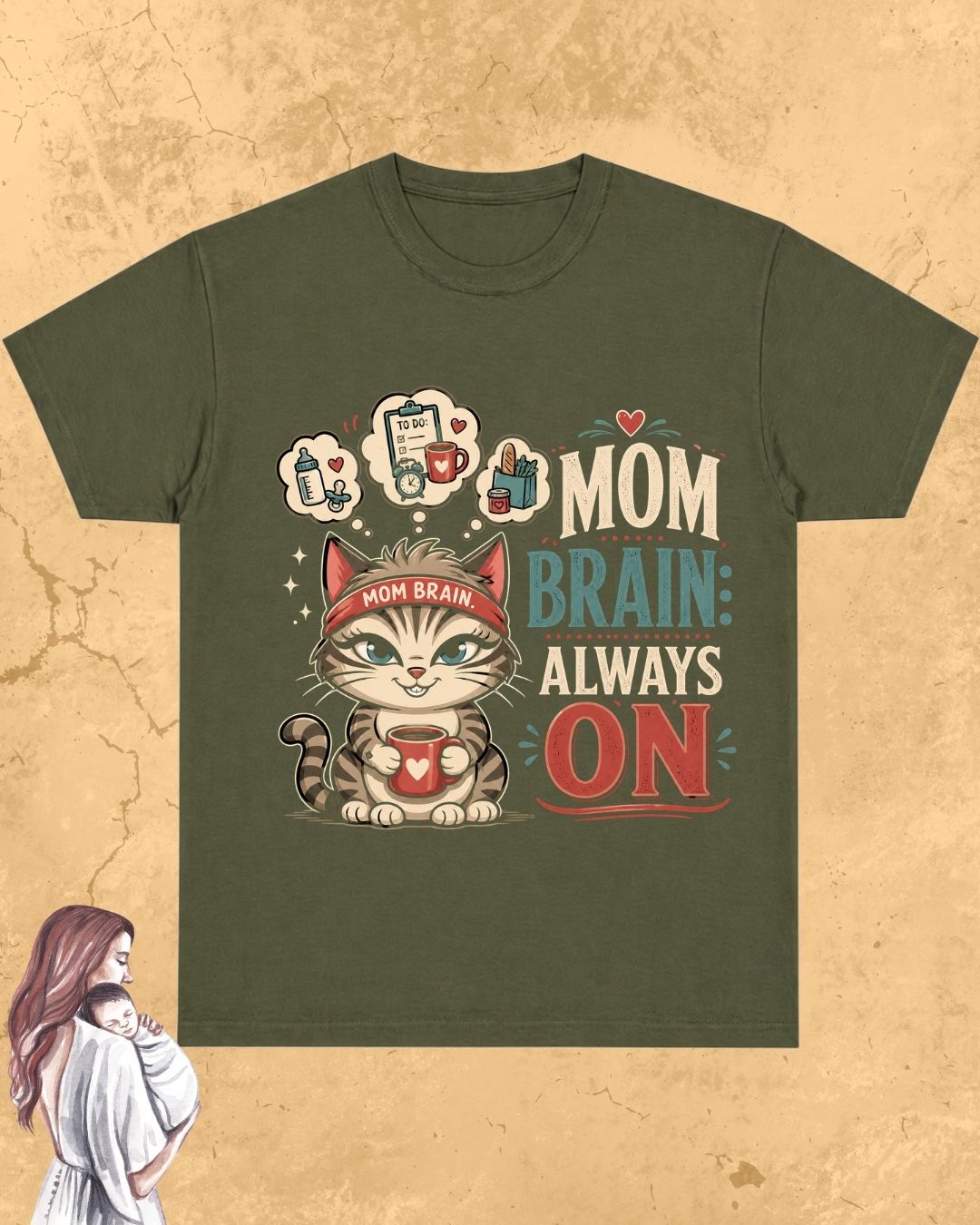 Purr Mom Cotton Tshirt